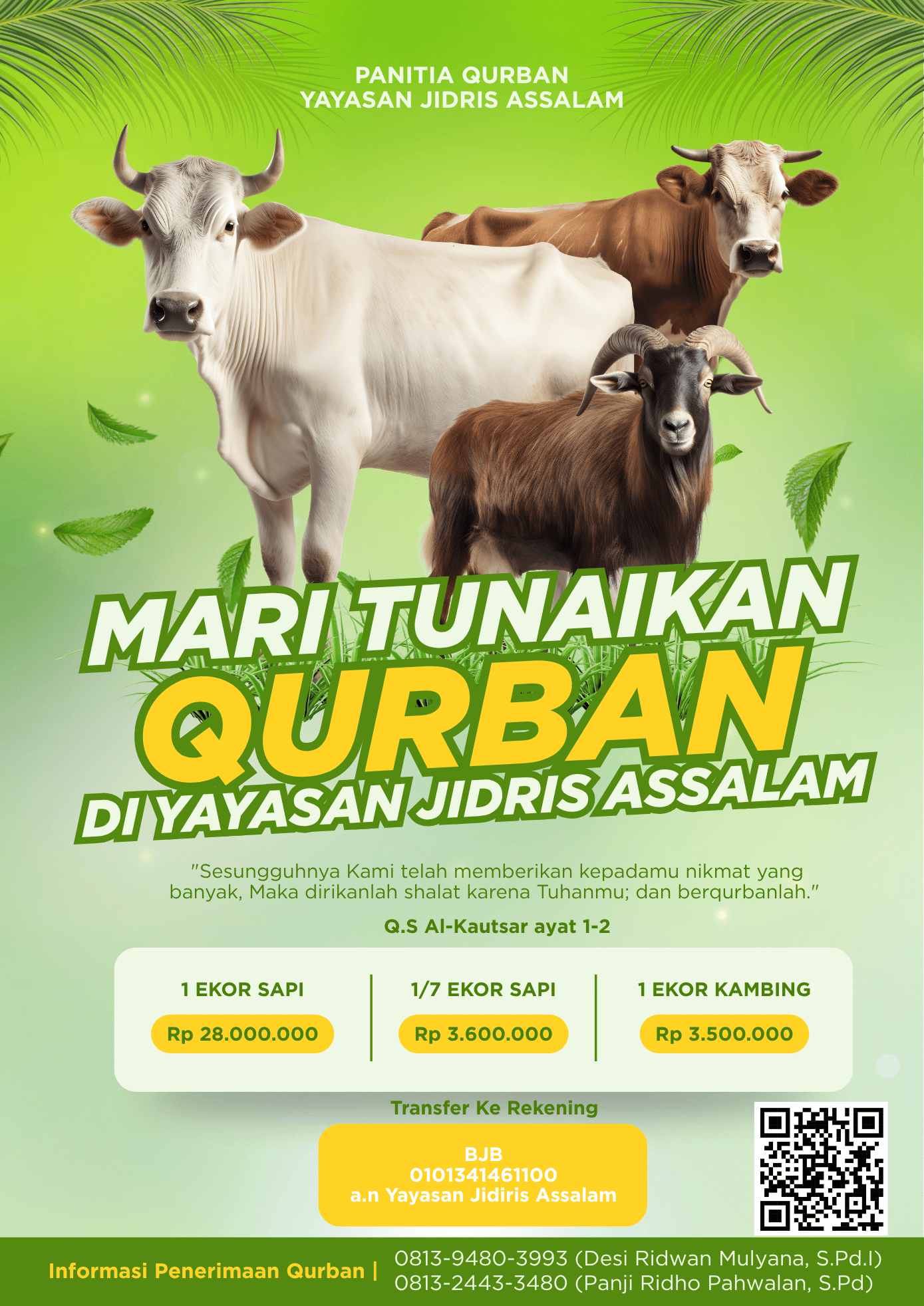 Festival Kurban 1447 H. Raih Pahala Sempurna, Alirkan Edukasi Bermakna