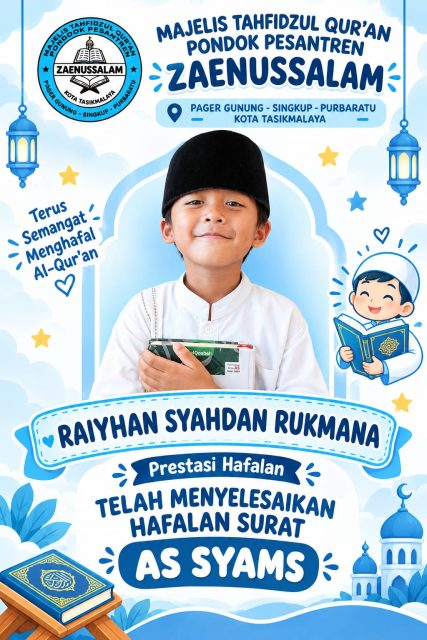Selamat anak-anak soleh dan solehah
